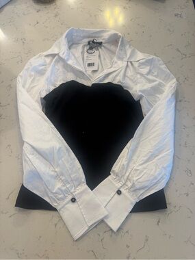 Franny Poplin Combo Top